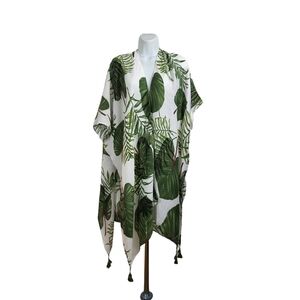 DO EVERTHING IN LOVE TROPICAL OPEN FRONT CARDIGAN